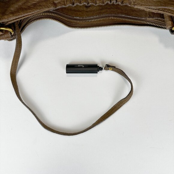 Jerome Dreyfuss Albert Messenger Crossbody Bag Brown Leather - Picture 13 of 16